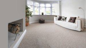 Living Room With Beige Carpet
